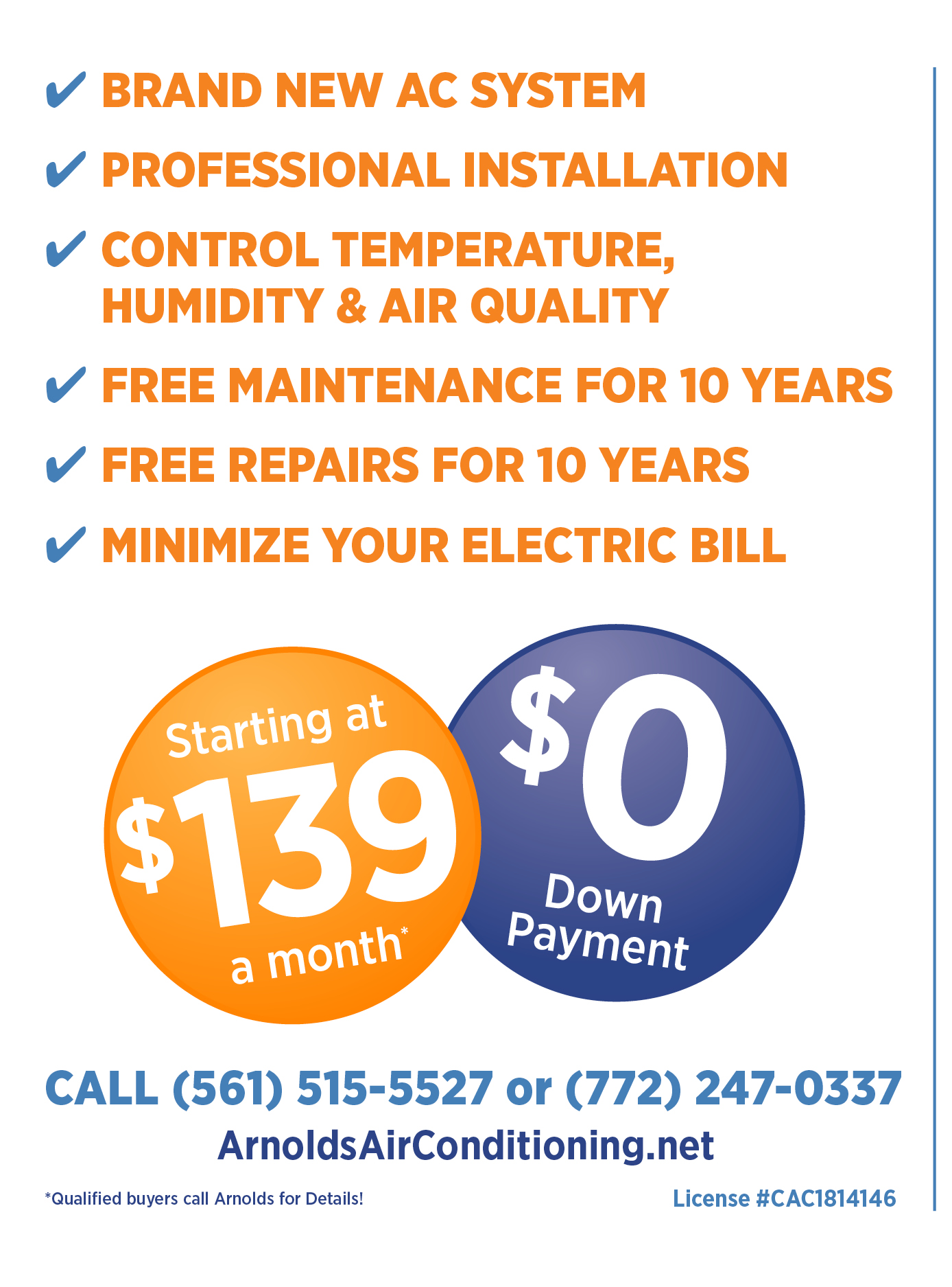 Arnold's Air Conditioning 9 ARN-19400 Promo Plan - New System Sales Program_R5_for JPEGs_back_pr