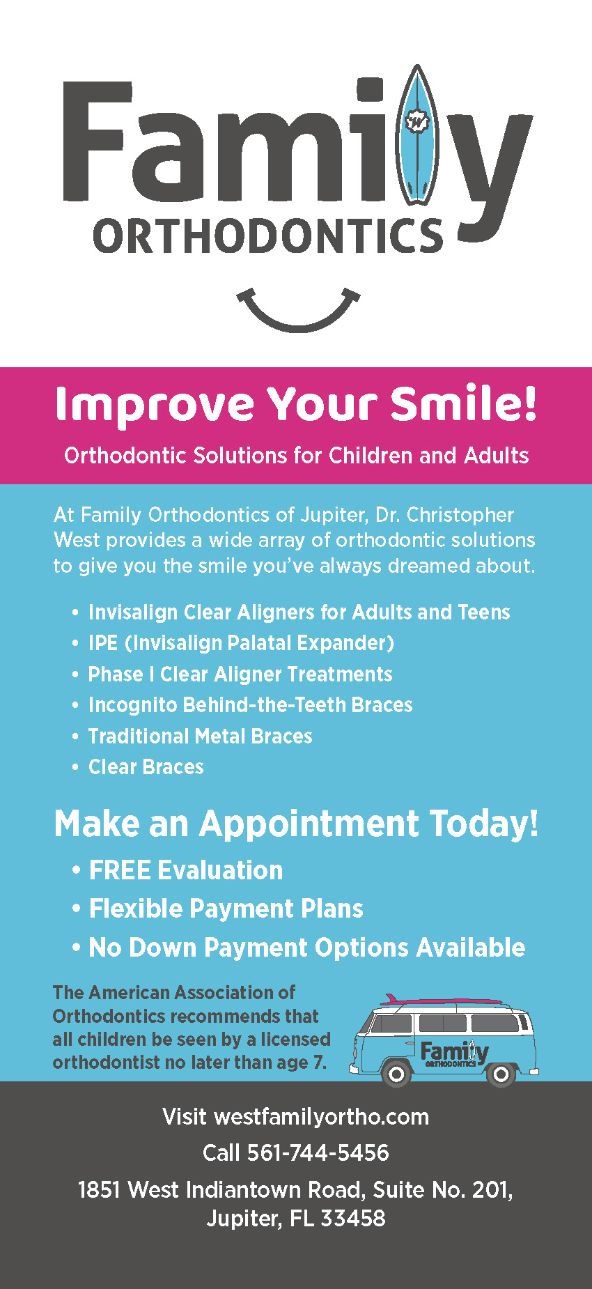 Family Orthodontics of Jupiter 10 FOJ-18898 Collateral - Rack Card_bleed_Page_1